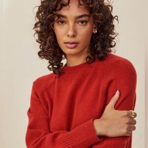 Tricot Crew Neck Cashmere Sweater (Size M)